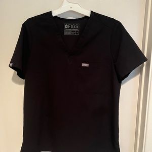 Women’s Figs Catarina one-pocket Scrub Top - S/Black